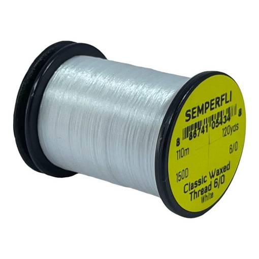 SEMPERFLI CLASSIC WAXED THREAD 6/0 150D 110M #WHITE
