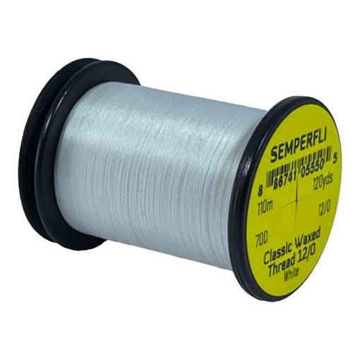 SEMPERFLI CLASSIC WAXED THREAD 12/0 70D 110M #WHITE