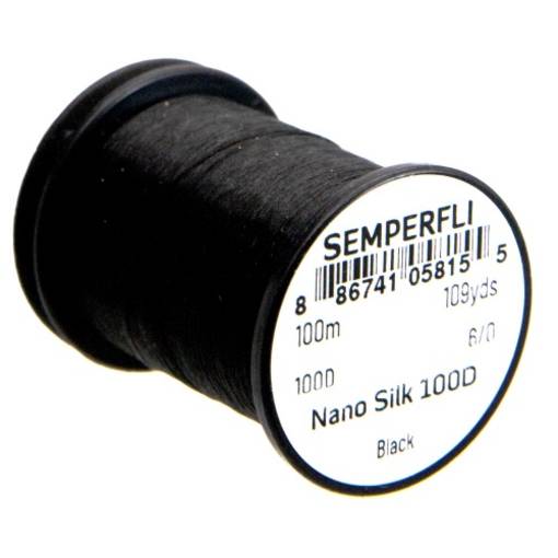 SEMPERFLI NANO SILK 100D 100m 6/0 #BLACK PLUS