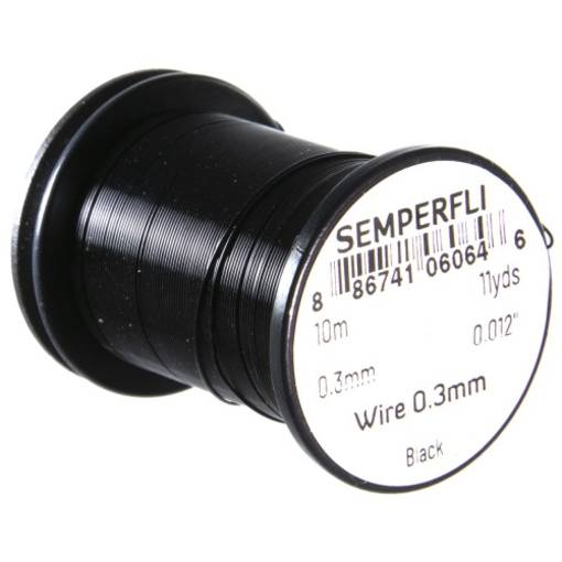 SEMPERFLI TYING WIRE 0,3mm #BLACK