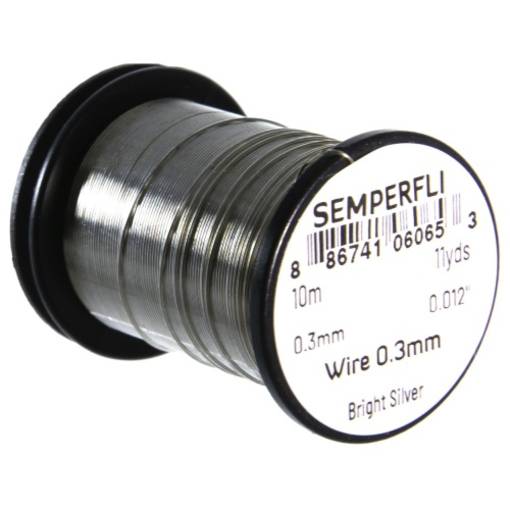 SEMPERFLI TYING WIRE 0,3mm #BRIGHT SILVER