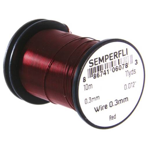 SEMPERFLI TYING WIRE 0,3mm #RED