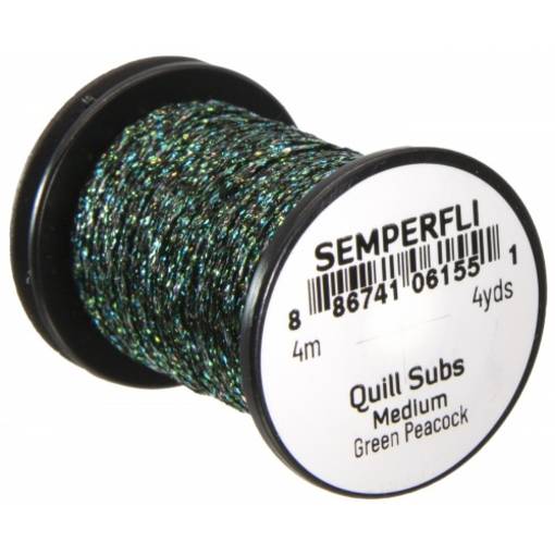 SEMPERFLI PEACOCK QUILL SUBS #MEDIUM GREEN PEACOCK