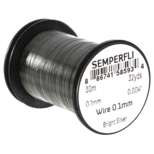 SEMPERFLI WIRE 0,1mm #BRIGHT SILVER