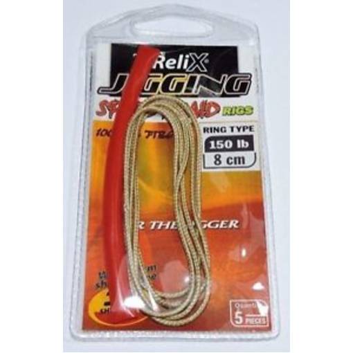 RELIX JIG SPARE HOOK PIPES TYPE 150lbs 8.5cm 5psc