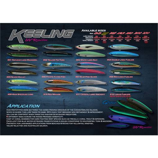 OCEANS LEGACY SINKING STICKBAIT KEELING 123 42G - Monster Bite