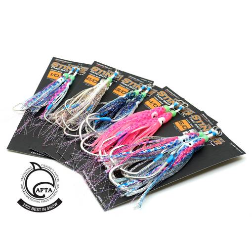 OCEANS LEGACY STINGER TWIN ASSIST HOOK TAKOBAIT 4/0 2PCS