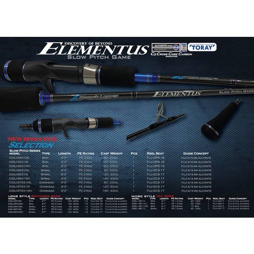 OCEANS LEGACY ELEMENTUS NEW 2023 MICRO STYLE SLOW OH SPIRAL PE1.5 40-120g