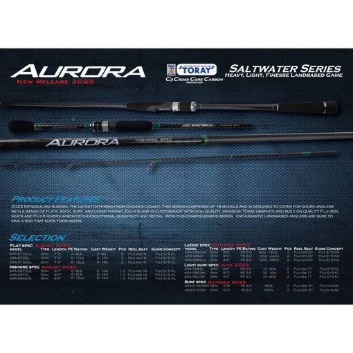 OCEANS LEGACY AURORA S672L ULTRA LIGHT INSHORE SPEC 4-12g