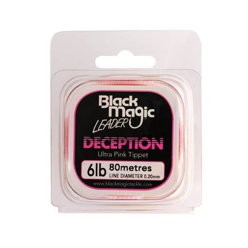 BLACK MAGIC LEADER ULTRA PINK TIPPET 80m