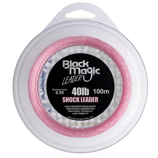 BLACK MAGIC SHOCK LEADER PINK 100m