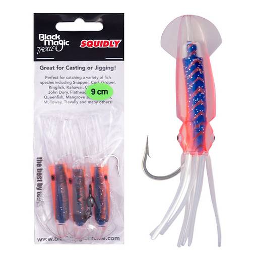 BLACK MAGIC SQUIDLY 9CM #BLUE ORANGE