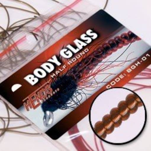 HENDS BODY GLASS ROUND Rusty brown