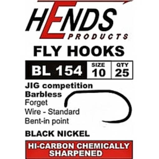 HENDS FLY HOOKS BL154 BARBLESS