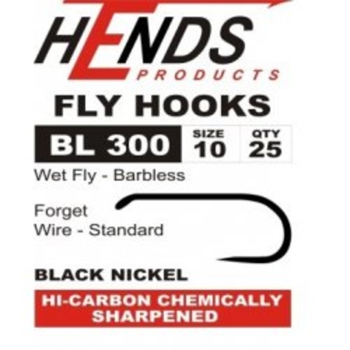 HENDS FLY HOOKS BL300 BARBLESS