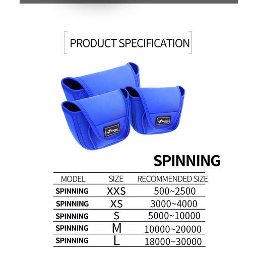 CENTAUR NEOPRENE REEL COVER Blue
