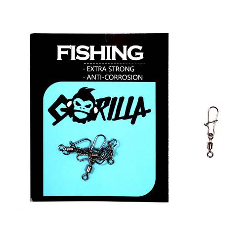 GORILLA EXTRA STRONG SNAP+SWIVEL 5PCS