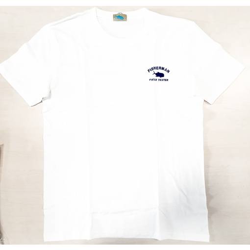 FISHERMAN FIELD TESTER COTTON T-SHIRT WHITE #L