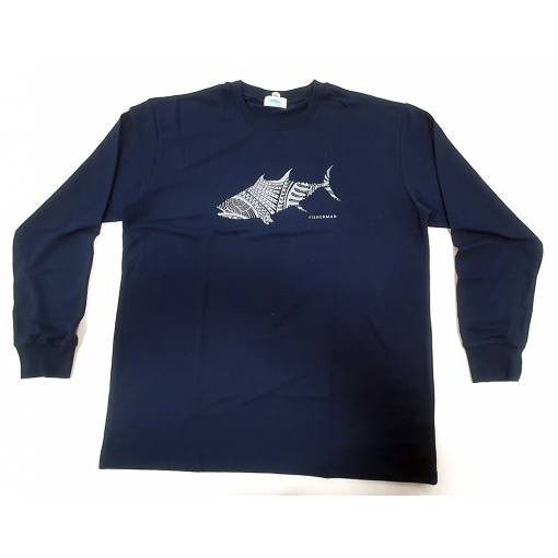FISHERMAN DRY LONG SLEEVE SHIRT TUNA NAVY