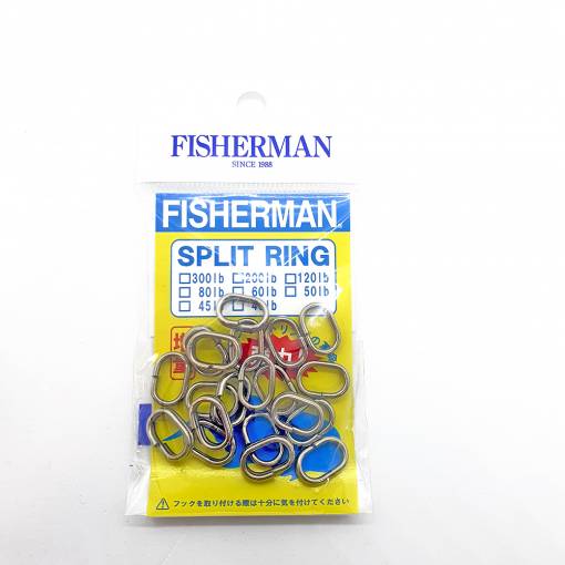 FISHERMAN SUPER RESISTANT OVAL SPLIT RING #120lb 