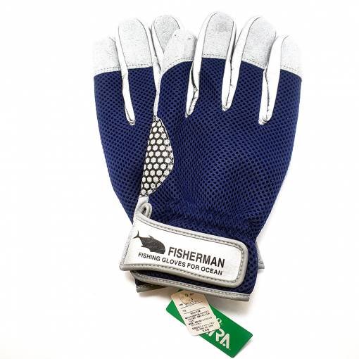 FISHERMAN PREMIUM SUPER COOL GLOVES NAVY#XL