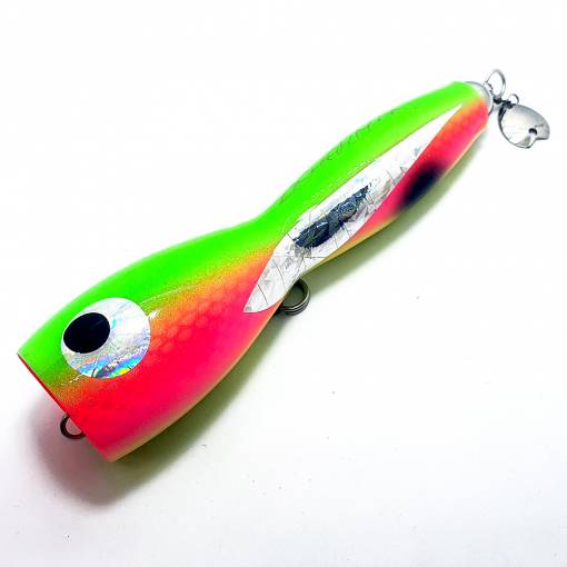 FISHERMAN S-POP 170 BIG HEAD 20cm 170g #FLUO GREEN PINK