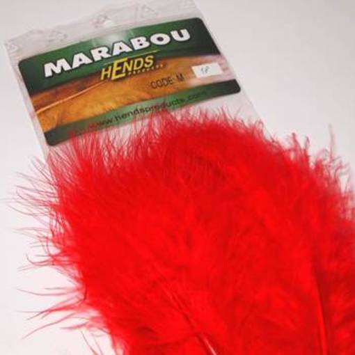 HENDS MARABOU FEATHERS Red