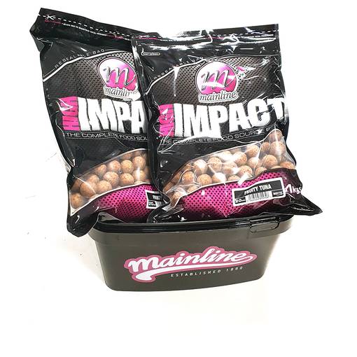 MAINLINE HIGH IMPACT FRUITY TUNA 20MM 2KG PLUS BUCKET