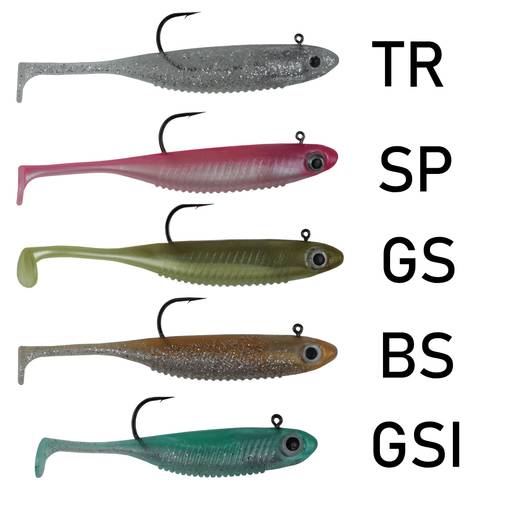 NESA LURES SEA BASS SHAD 6CM 6g 3pcs