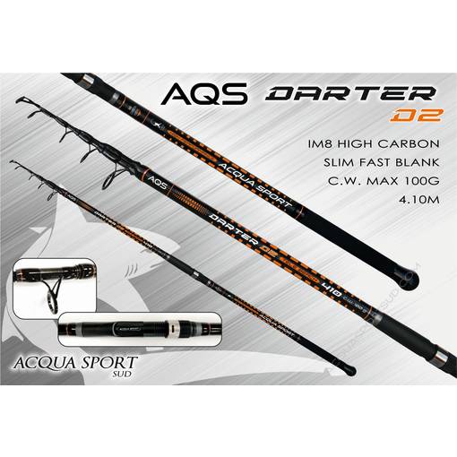 AQS DARTER D2 TELE BEACH ROD 4.5M 55-100G