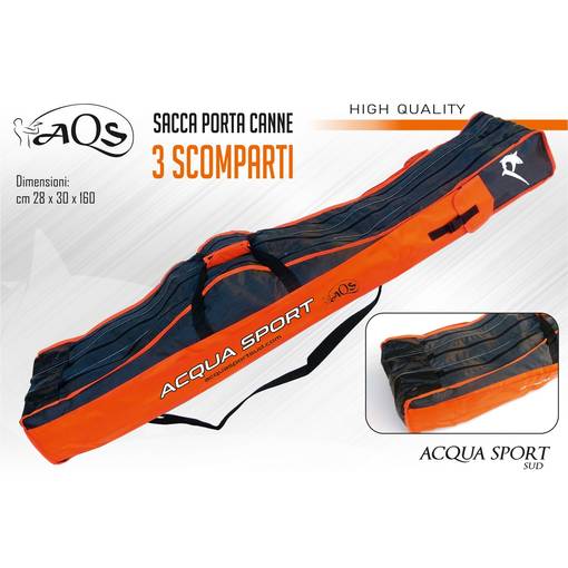 AQS 3 COMPARTMENT ROD BAG