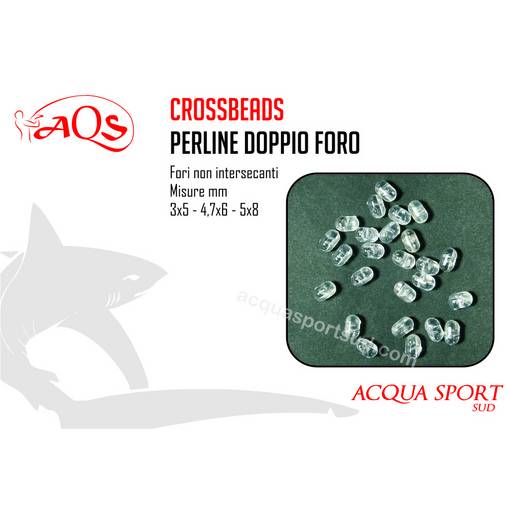 AQS BOLENTINO CROSS BEADS 4.7X6MM 20PCS