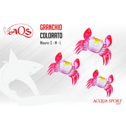 AQS SOFT SILICONE CRAB M RED
