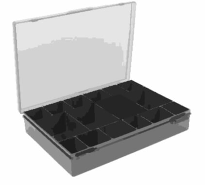 PLANO Fishing Tackle Double-Sided ADJUSTABLE TACKLE ORGANIZER Small Box  171301