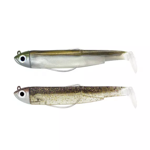 FIIISH BLACK MINNOW DOUBLE COMBO SHORE 90mm 5G #KAKI / MACCHIATO