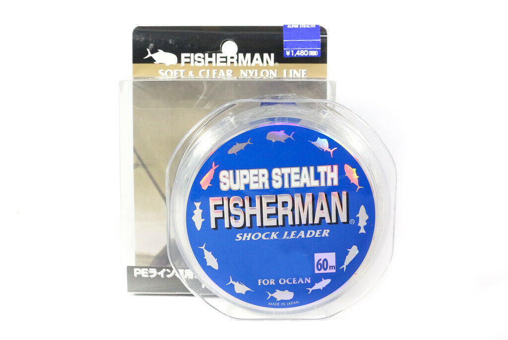 0047 Fisherman Super Stealth Nylon Shock Leader 100 lb x 60 meter 