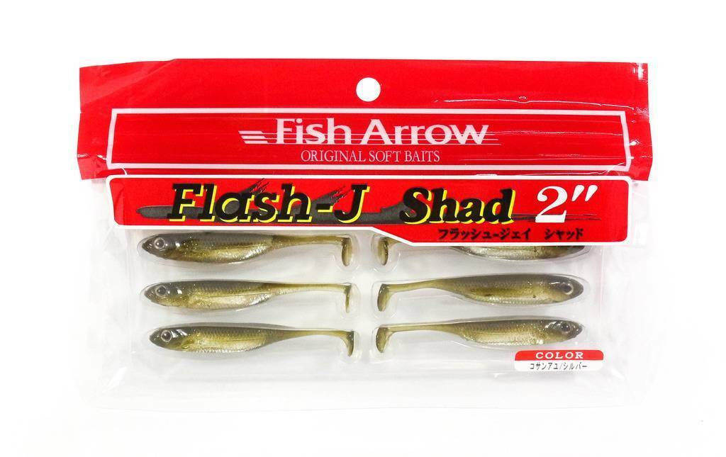 Fish Arrow Flash J Shad 2inch Wakasagi/Silver