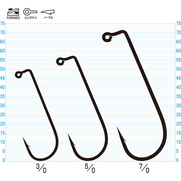 OWNER TOURNAMENT SUPER NEEDLE POINT JIG-29 HOOK 