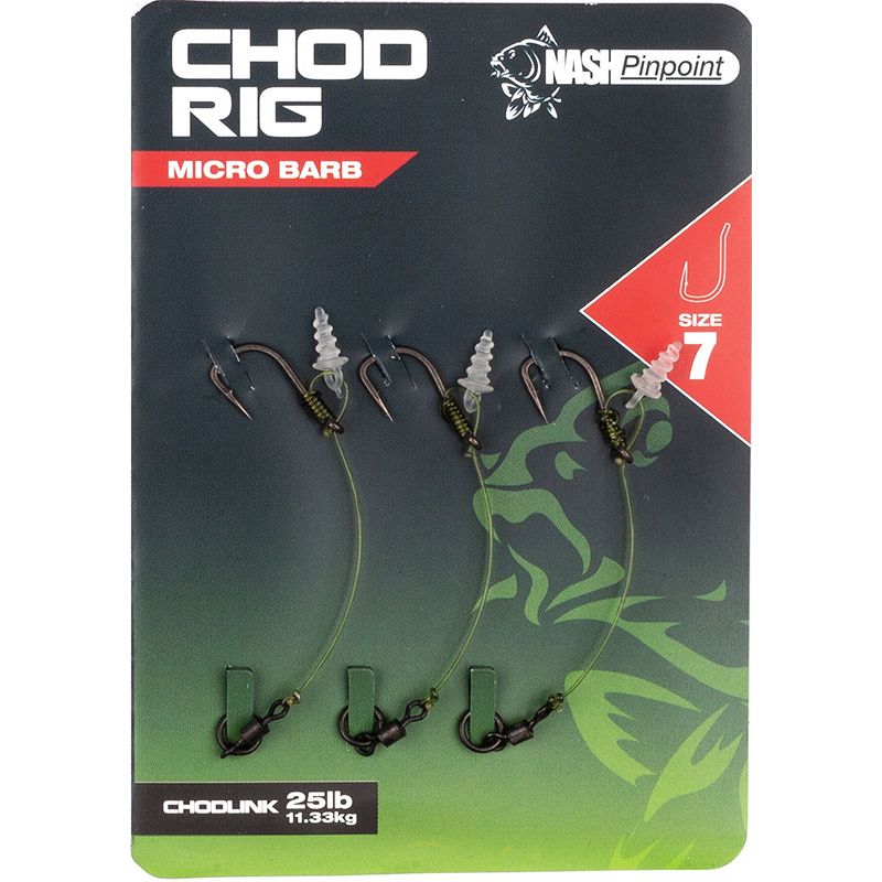 FREE p&p New for 2020 NASH Chod Rigs size 7 MICRO BARBED 