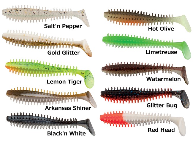Fox Rage 5 x Loose 9cm Spikey Shad ALL COLOURS Pike fishing tackle 