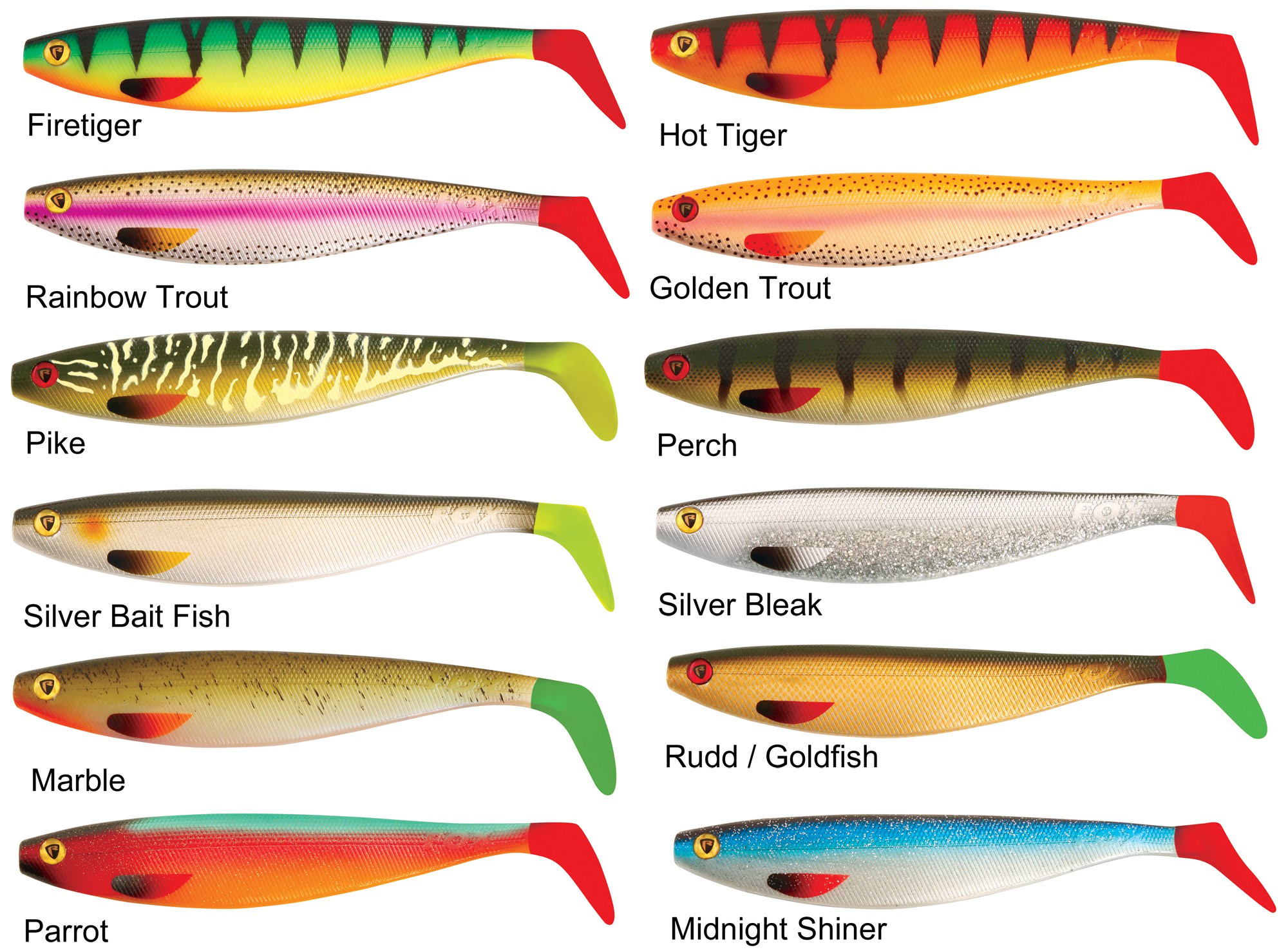 FOX RAGE PRO SHAD FIRETAILS 18cm 