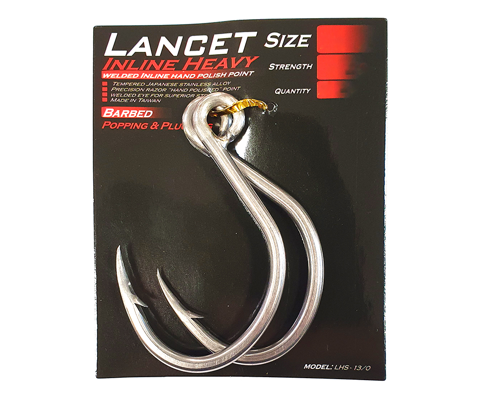 OCEANS LEGACY LANCET WELDED HEAVY POP & PLUG SINGLE ASSIST HOOK 