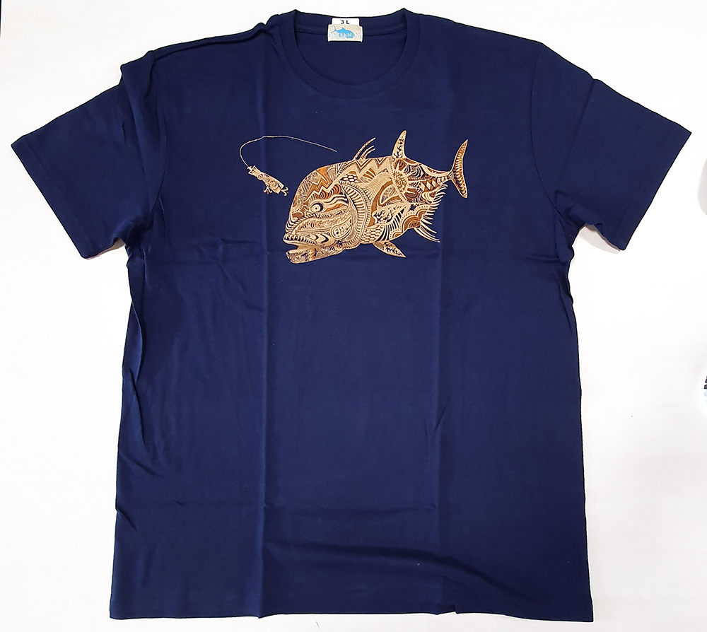 navy and gold shirt